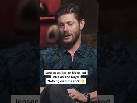 jensen ackles nudes|Jensen Ackles wore only a sock for his first The Boys scene